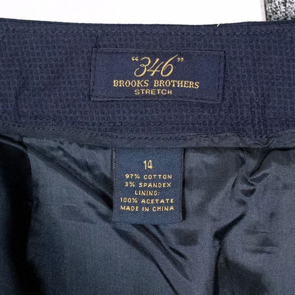 Brooks Brothers Women's Crop Cotton Dress Pants SZ 14 Embroidered Tropical Beach - Picture 6 of 6